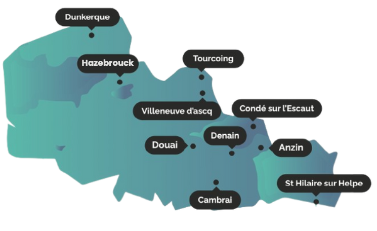 Carte du territoire et des AFA CFAS
